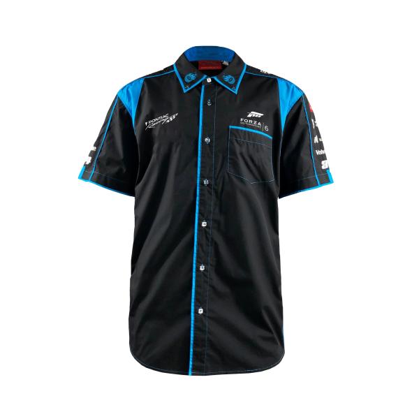 Camisa de corrida de carro de manga curta 100% poliéster camisas de motocross respiráveis