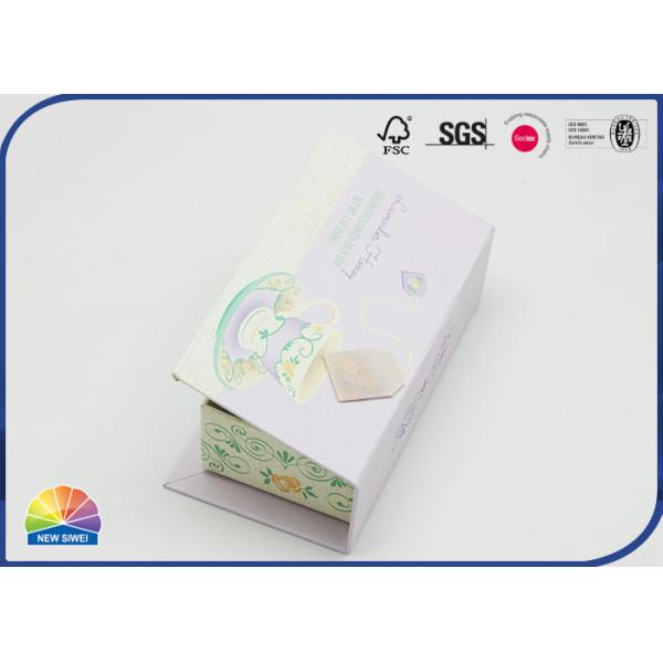 подарочная коробка крышки чая картона 1200gsm прикрепленная на петлях подарочной коробкой с печатанием CMYK