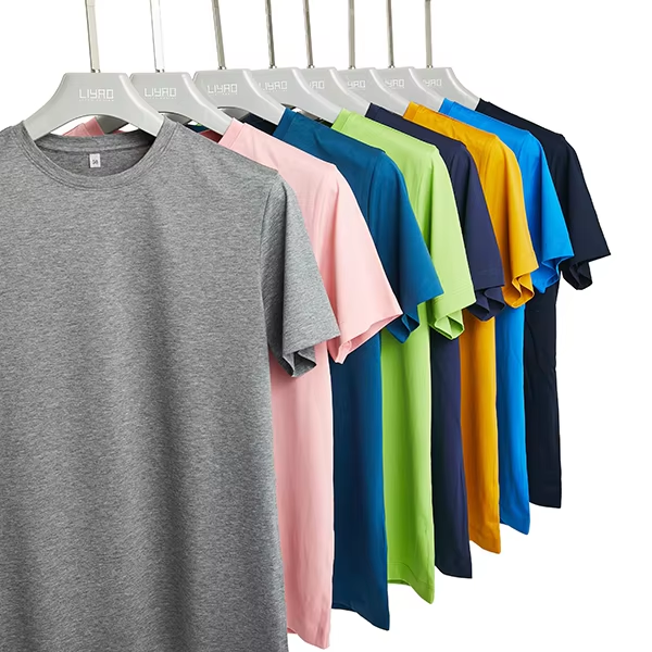 Men Women 100%Cotton Short Sleeve  Knitted Custom OEM ODM  High Quality O Neck T Shirt