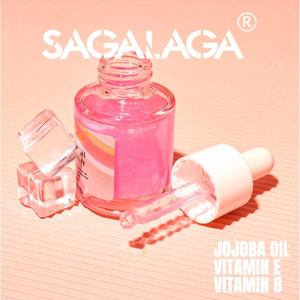 Huile à cuticules à séchage rapide en flacon compte-gouttes de 20 ml, réparation et nutrition des cuticules, infusée d'huile de jojoba et de vitamine E