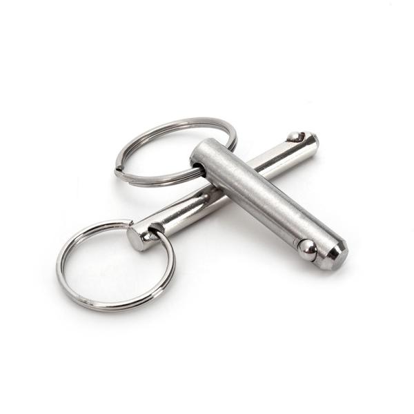 Quick-Release Pins Stainless Steel Ball Lock Handle with Detent Ring Pin Shipping Air Bright Finish General Industry