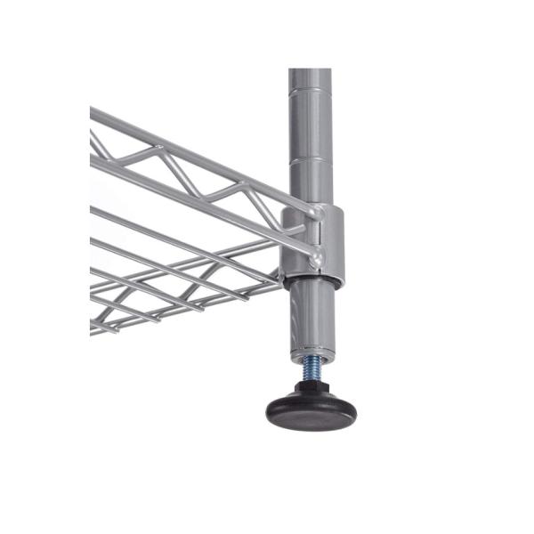 Double Sided 4 Levels Corner Wire Shelving For Kitchen Customized Size