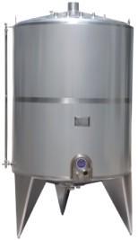 Single Layer Liquid Storage Tank Sanitary Stainless Steel Materials