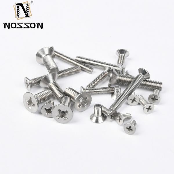ZINC PLATED JIS Standard All Size DIN965 304 316 Stainless Steel Flat Head Cross Recessed Bolts Countersunk Head Phillips Machine Screw