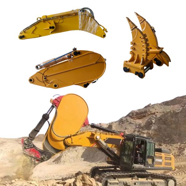 Excavator Rock Boom & Arm with Ripper for Sale for Heavy Machinery SY550 EC480 ZX470 Excavators