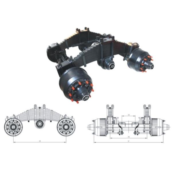 32T Bogie Suspension for trailer
