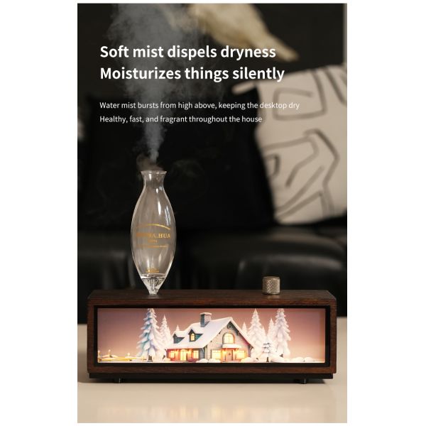 Luxury Aroma Diffuser Real Wood Material USB Powered for Home Use