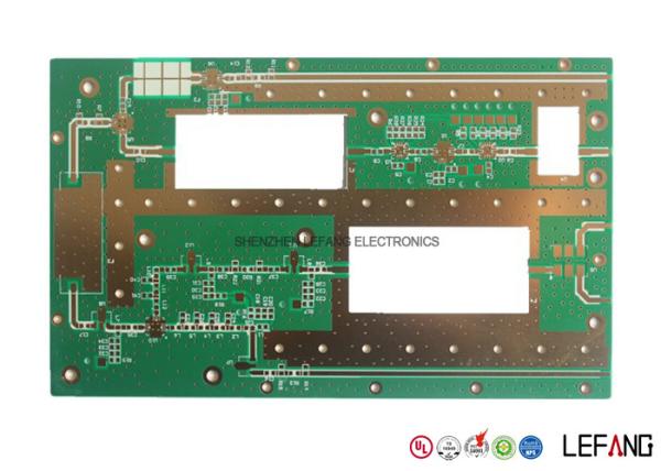 Rogers 2.0mm 3 OZ Copper PCB , Immersion Gold Copper Printed Circuit Board