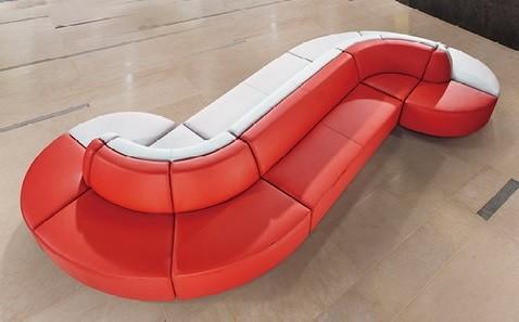 S shape lobby room sofa/ club S shape lobby sofa