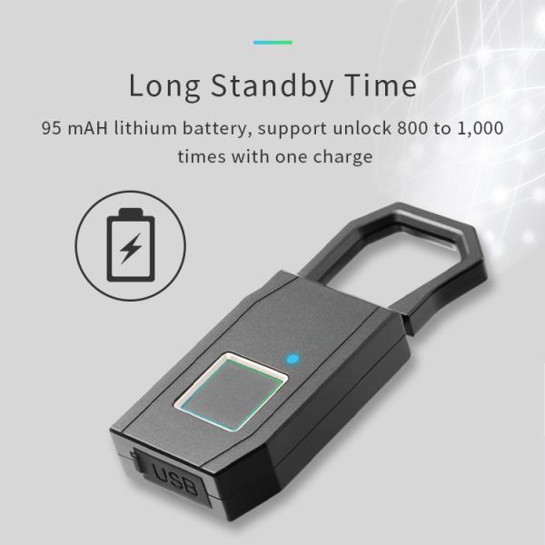 Keyless биометрический Padlock отпечатка пальцев для чемодана двери дома