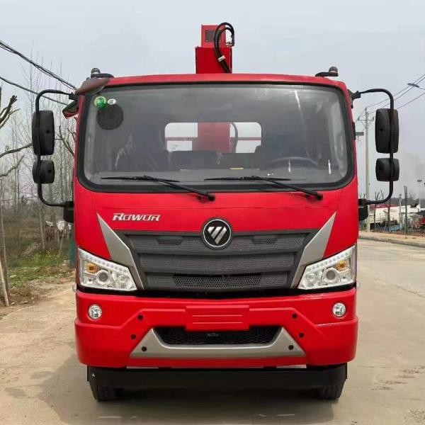 FOTON 4x2 Truck Mounted Hydraulic Crane Truck 4 Sections 6.3tons Telescopic Boom Crane