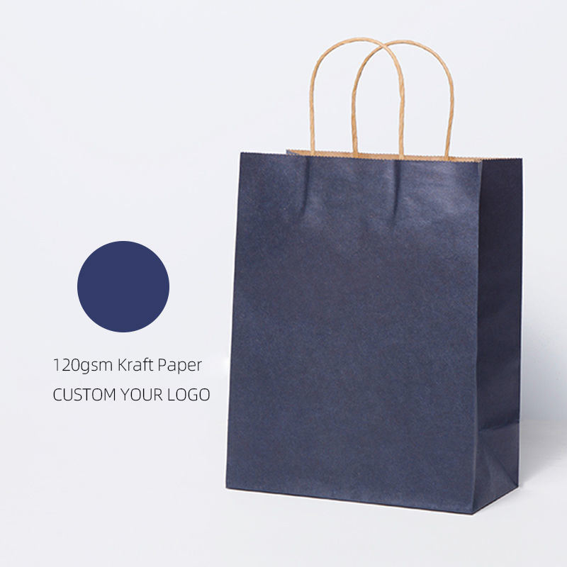 Biodegradable Shopping Gift Paper Bags With Custom Logo And Color For Promotiona