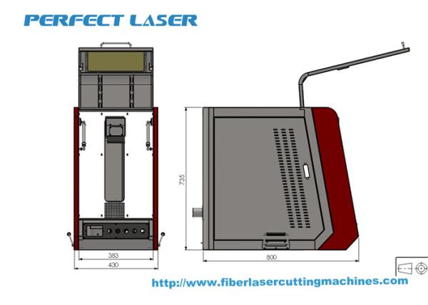 Máquina de marcação a laser de fibra 10w / 20w totalmente fechada, amiga do meio ambiente