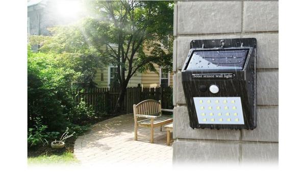 PIR Motion Sensor bulb LED Solar light 20 LED Outdoor Power Wall Light Street Path Home Garden Security Lamp Waterproof