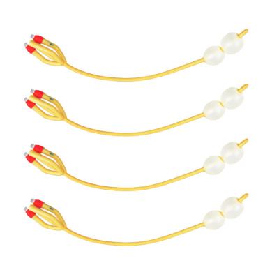 Medical Double Balloon Foley Catheter , 16Fr Disposable 4 Way Foley Catheter