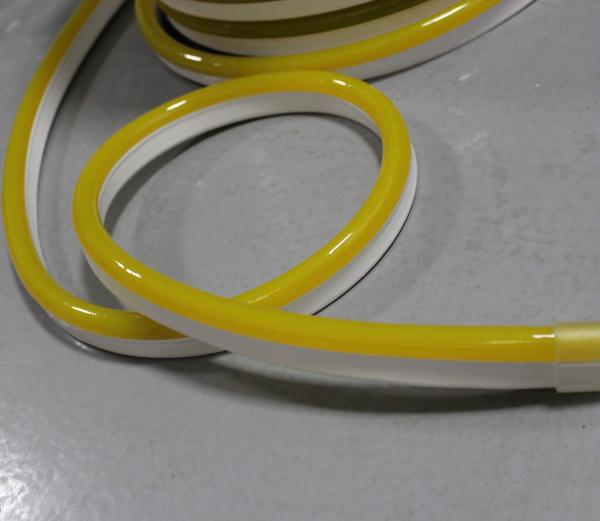Alta estabilidade à prova d'água 24v faixas luminosas exteriores âmbar LED neon flexível com IP68 amarelo