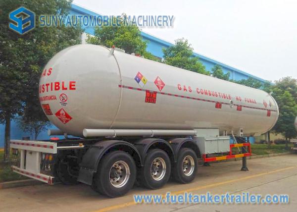 59520L 25T 3 Axles Semi Tanker Trailers 12 Wheels LPG Gas Tanker