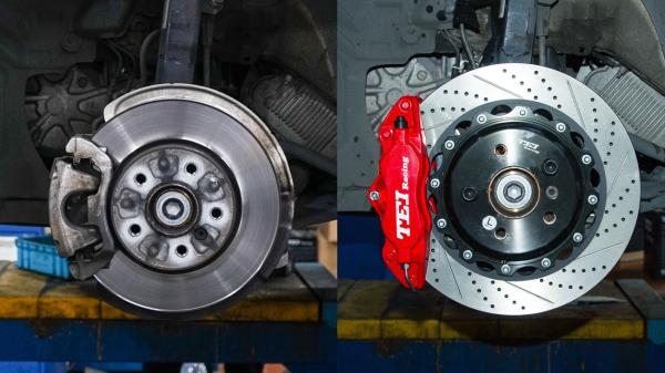 Mini R56 R53 R55 4 Piston BBK Brake Kit 300mm 330mm 345mm Rotor Front Wheel 16 Inch 17 Inch 18 Inch