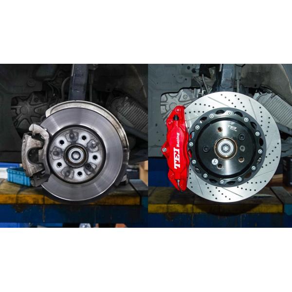 Honda Civic EG6 EK9 EX Seden P40S 4 поршневый кованый калибр с 330*28 мм ротором 17-дюймовое колесо