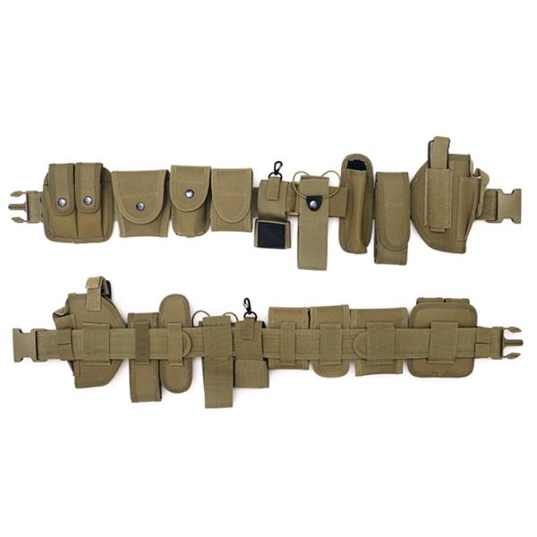 Многофункциональный тренировочный ремень оборудование застежка фонарик Моле ремень сумка Оливковый зеленый