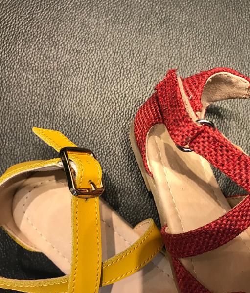 Adjustable Straps Mary Jane Soft Kids Shoes Cowhide Ballet Flats Ankle