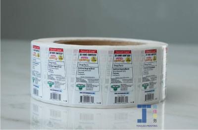 Customizable Cosmetic Bottle Label Rolls Glossy Surface Finished