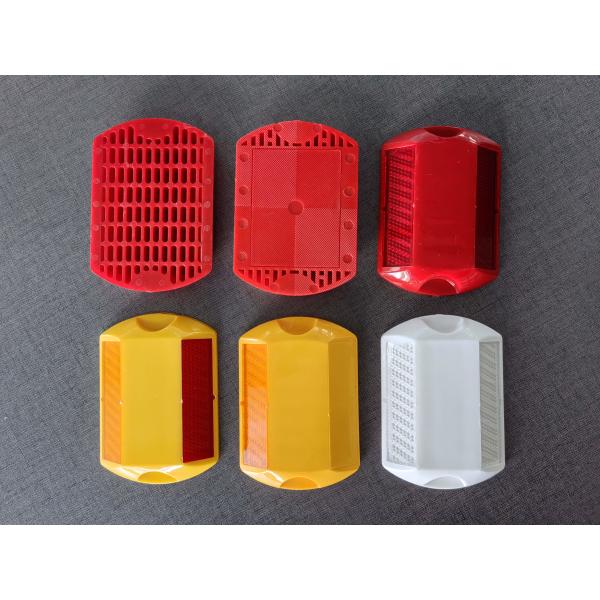 Seguridad vial ABS plástico reflector de la carretera rodillo amarillo reflector ojo de gato reflector de la entrada del camino marcador de la carretera espino para la carretera