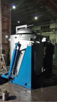 Fixed electromagnetic melting crucible furnace,
