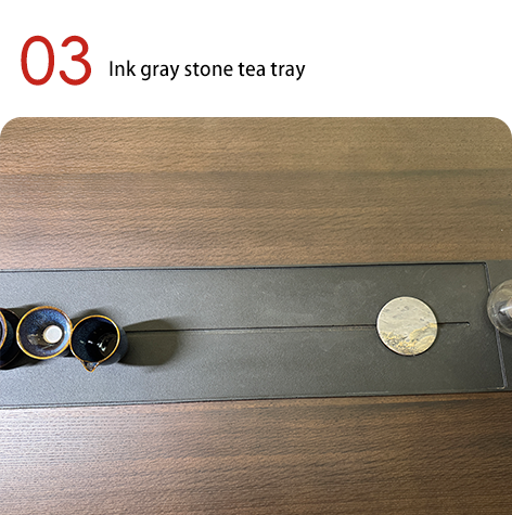 Wooden Tea Table with Acrylic Legs and Three Chairs Office Reception Tea Table