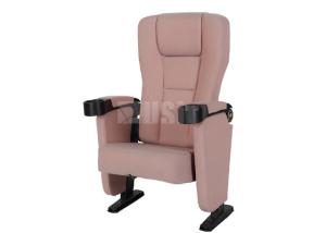 Folding PU Molded Foam Auditorium Theater Seats , Media Room Seating With Big