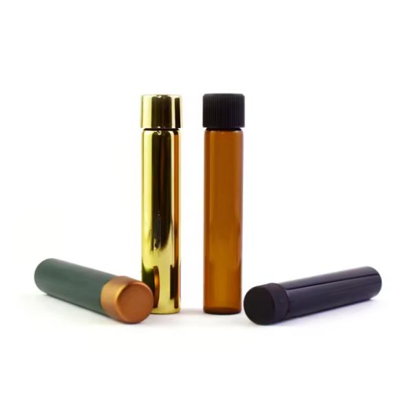 Diamètre 110 mm couleur claire haute 125 mm tube en verre à l'épreuve des enfants tube étanche à l'air tube odorant verre