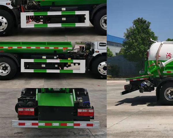 High Pressure Water Cleaning Pure Electric Vacuum Sewage Suction Truck