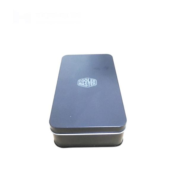 Food Grade Rectangular Hinged Tin Containers Metal Tin Box Packaging China Supplier