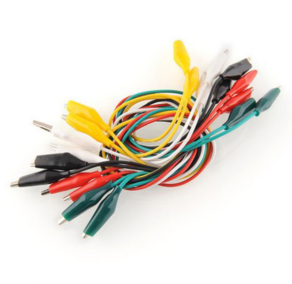 Латунь кроссовых проводов зажимов крокодила/медь/стальной никель покрыли отделку