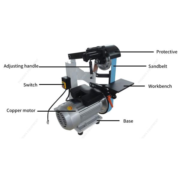 Speed Small Universal Abrasive Belt Grinding Machine for Metal Casting Parts PMS1200
