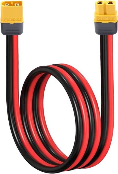 10AWG 12AWG Male to Female XT60 XT60H Connector Extension Adapter Cable for RC Battery Power Station Solar Panel