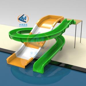 Commercial Fiberglass Playground Slide Customized With 3.0M Height