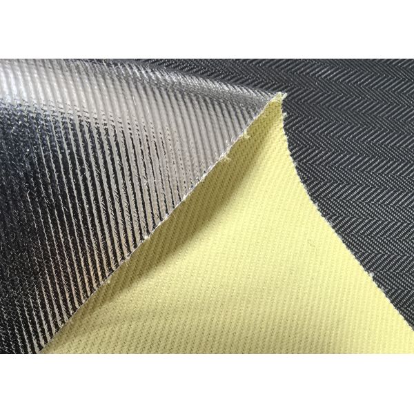 Temperature Resistance Up To 370°C 700°F Aluminized One Side Fabric Featuring High Abrasion And Tear Resistance Durable Material For Industrial