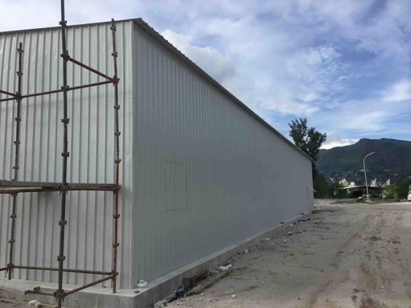 Stable Light Steel Frame Construction , Metal Frame Steel Building House