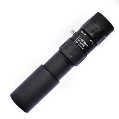 telescópio do monocular do estojo compacto da prova de choque do monocular do zumbido 7-21x25