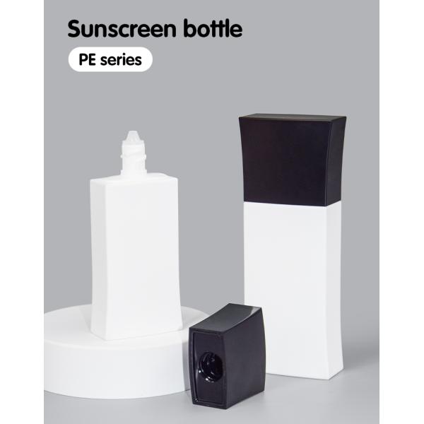 30ml / 50ml PE Cor e Logotipo Personalizados Forma Quadrada Creme Solar Creme para Mãos Loção Botelha UKL33D