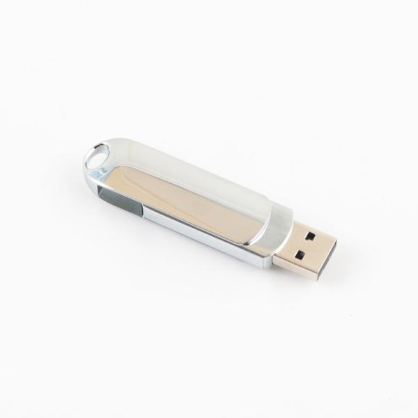 Shiny Metal Usb Flash Drive Twist Shaped 16GB 32GB 64GB 128GB 100mbs Usb 3.0