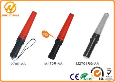 Multifunction Police Red LED Lights Battery Powered Traffic Safety Wand (L)26.5 * (DIA) 3.5 cm