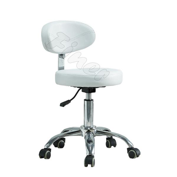 PU Leather Saddle Swivel Dental Chair With Armrest Dentist Stool Chair