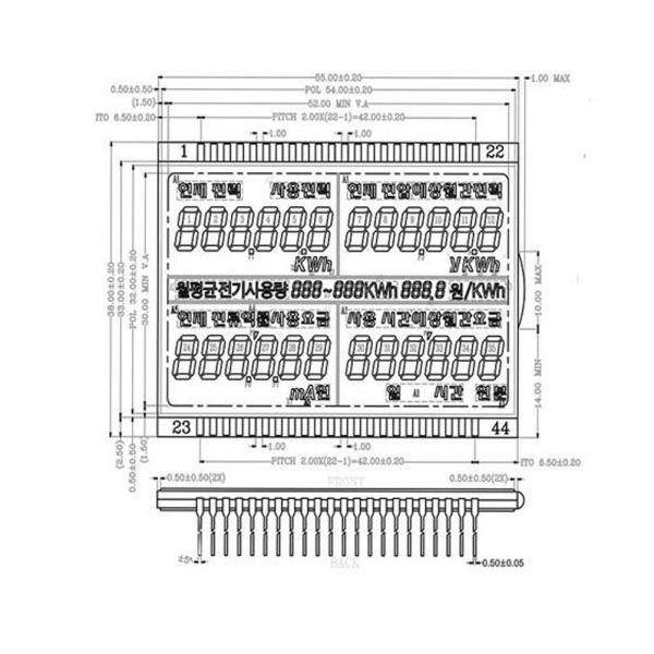 Монохромный ЖК-дисплей 16x2 HTN дисплейный модуль 1602 большой жидкокристаллический дисплей символов