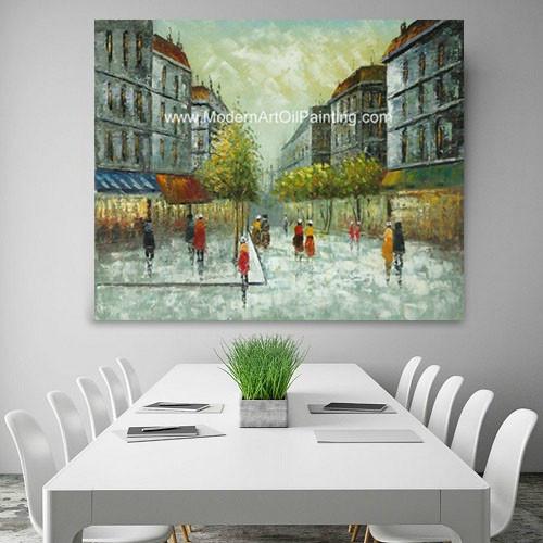 Pintura a óleo contemporânea feito à mão de Paris do estilo 100% clássico neo flexível