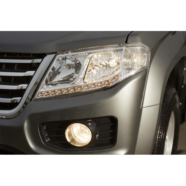 Dongfeng robusto diseño de utilidad camioneta eficiente en el consumo de combustible diesel comercial de doble cabina gris