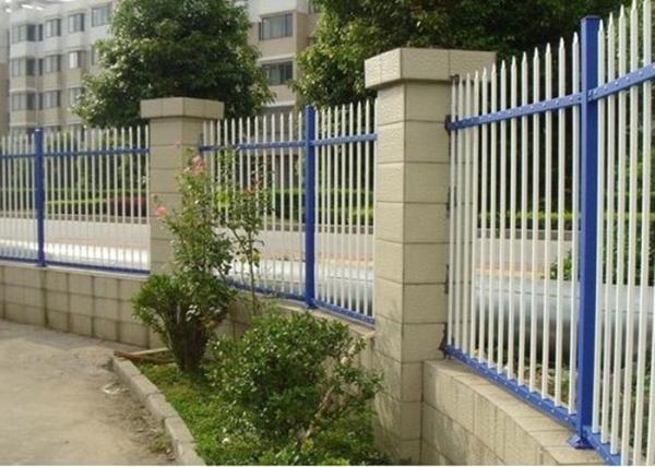 Powder Coated Zinc Steel Tubular Fence For Public Facilities Fences