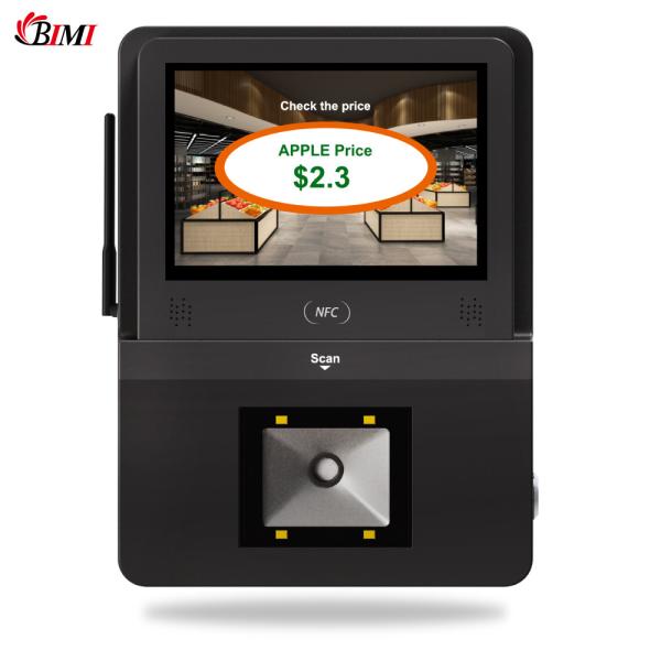 POS-0098 Vérificateur d'écran tactile 5 pouces Terminal d'information Android pour magasin de supermarché