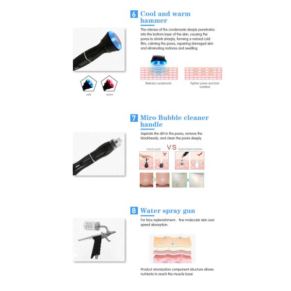 9 в 1 всесторонней машине красоты кожи управления для глубокой чистки